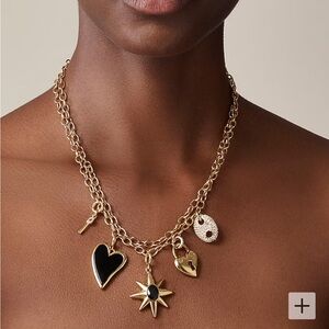 Jcrew gold charm necklace
